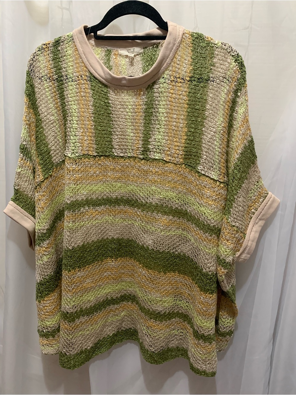 Easel Striped Oversized Knit Sweater